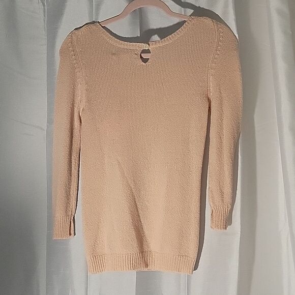 * REBECCA TAYLOR  pale pink wool sweater - Picture 3 of 5